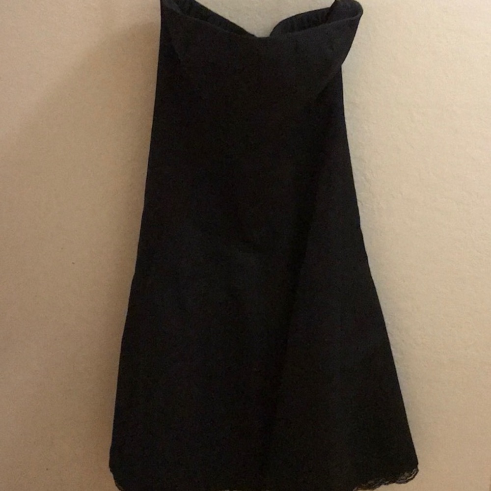 Strapless black dress from express.